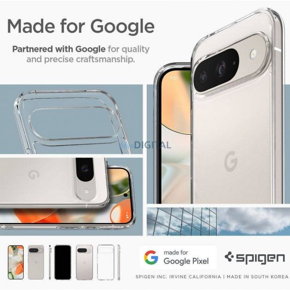 Carcasă Spigen Ultra Hybrid Google Pixel 9 Pro - transparentă