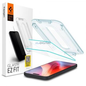 Spigen Glas.tR "EZ FIT" folie de sticlă cu cadru de montare pentru iPhone 16 Pro Max