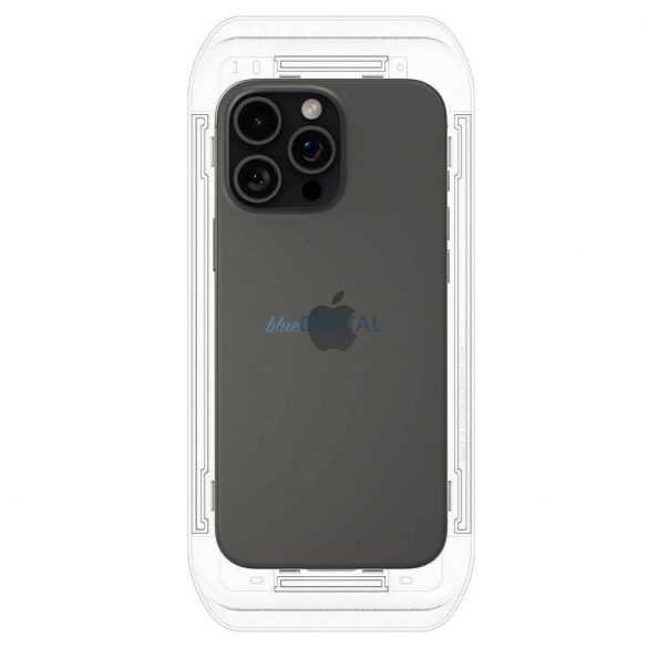 Spigen Glas.tR "EZ FIT" folie de sticlă cu cadru de montare pentru iPhone 16 Pro Max