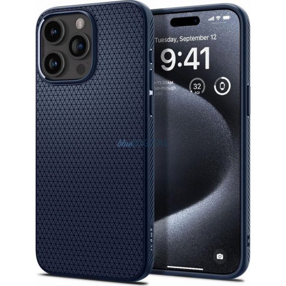 Carcasă Spigen Liquid Air pentru iPhone 16 Pro Max - Albastru marin