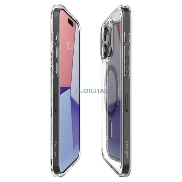 Geantă compatibilă Spigen Ultra Hybrid Mag MagSafe pentru iPhone 16 Pro Max - gri grafit