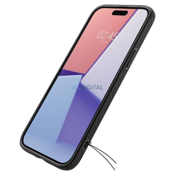 Carcasă Spigen Liquid Air pentru iPhone 16 Plus - negru