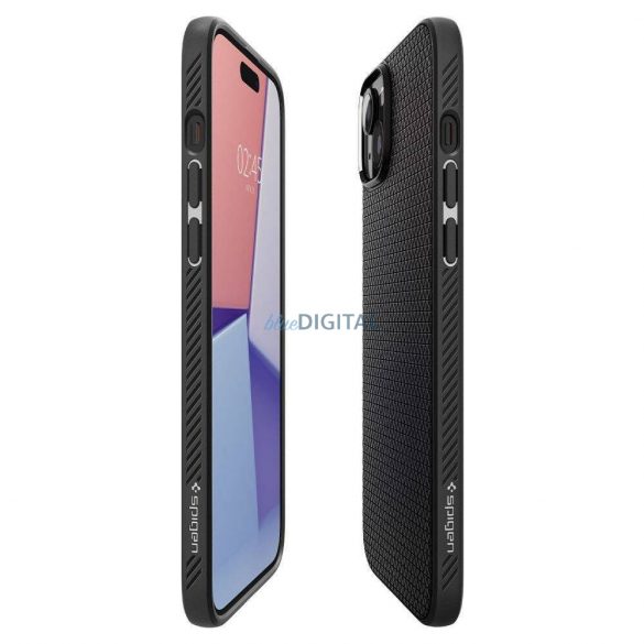 Carcasă Spigen Liquid Air pentru iPhone 16 Plus - negru