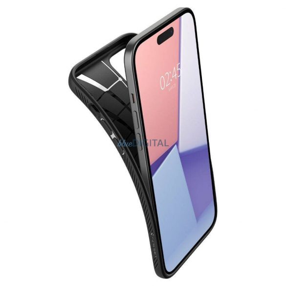 Carcasă Spigen Liquid Air pentru iPhone 16 Plus - negru