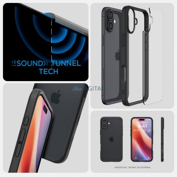 Carcasă Spigen Ultra Hybrid pentru iPhone 16 Plus - negru