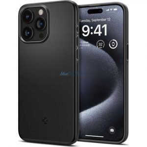 Spigen Thin Fit Mag MagSafe Carcasă compatibilă pentru iPhone 16 Pro - Negru