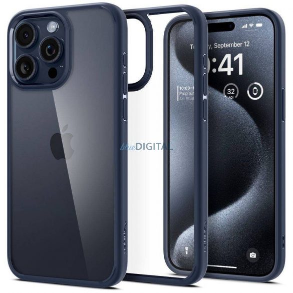 Carcasă Spigen Liquid Air pentru iPhone 16 Pro - Albastru marin