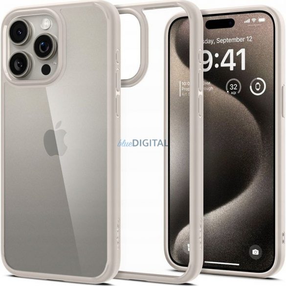 Carcasă Spigen Ultra Hybrid pentru iPhone 16 Pro - gri titan