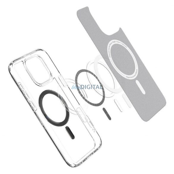 Geantă compatibilă Spigen Ultra Hybrid Mag MagSafe pentru iPhone 16 Pro - transparentă