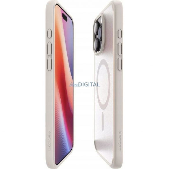 Geantă compatibilă Spigen Ultra Hybrid Mag MagSafe pentru iPhone 16 Pro - gri titan