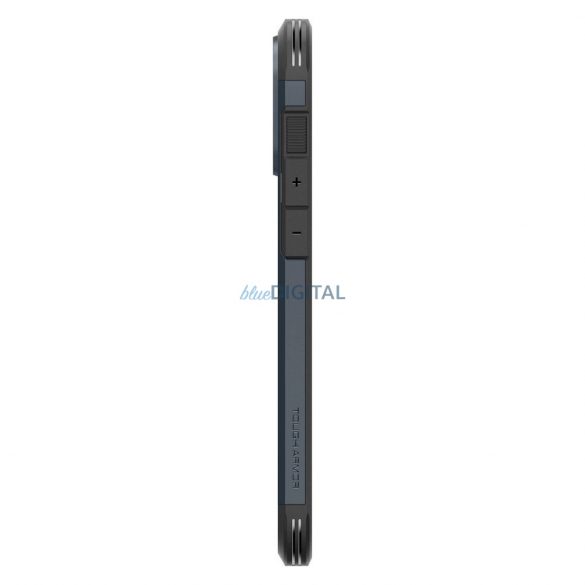 Carcasă compatibilă Spigen Tough Armor Mag MagSafe pentru iPhone 16 Pro - gri metalic