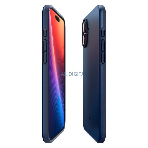 Carcasă Spigen Thin Fit Mag MagSafe compatibilă pentru iPhone 16 - Navy Blue