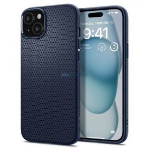 Carcasă Spigen Liquid Air pentru iPhone 16 - albastru marin