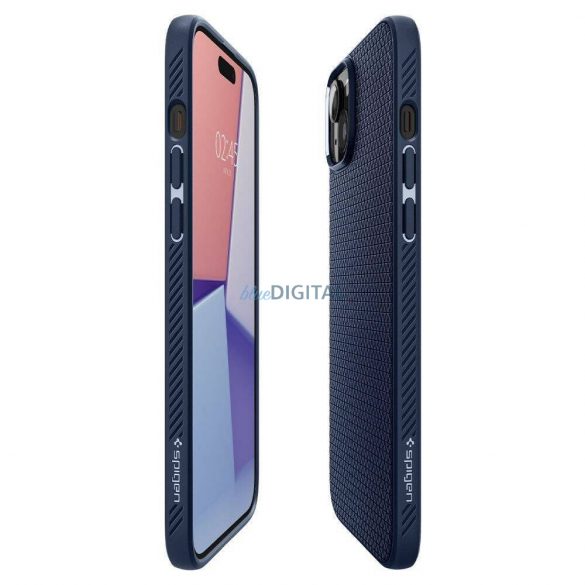 Carcasă Spigen Liquid Air pentru iPhone 16 - albastru marin