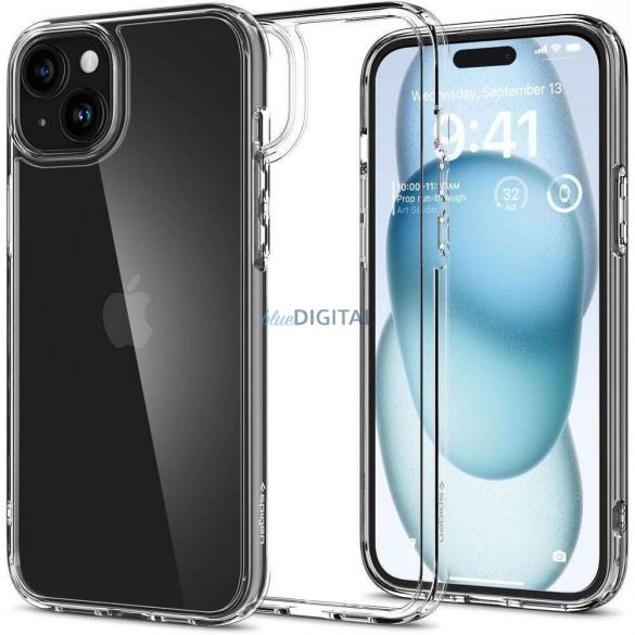 Carcasă Spigen Ultra Hybrid pentru iPhone 16 - transparentă