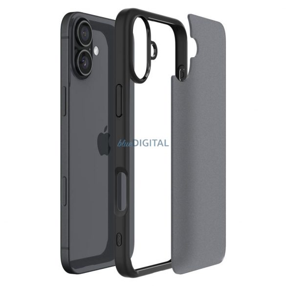 Carcasă Spigen Ultra Hybrid pentru iPhone 16 - negru