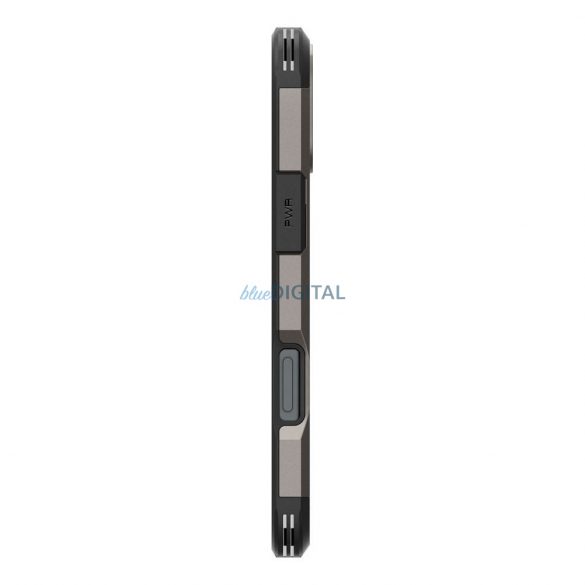 Carcasă compatibilă Spigen Tough Armor Mag MagSafe pentru iPhone 16 - gri metalic