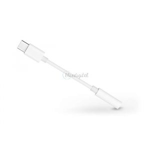 Adaptor USB Type-C pentru căști cu mufă de 3,5 mm - alb