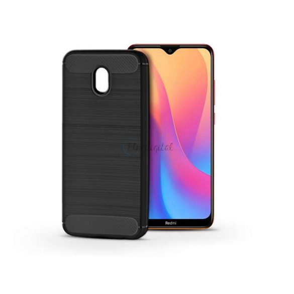 Husa din spate din silicon Xiaomi Redmi 8A - Carbon - negru