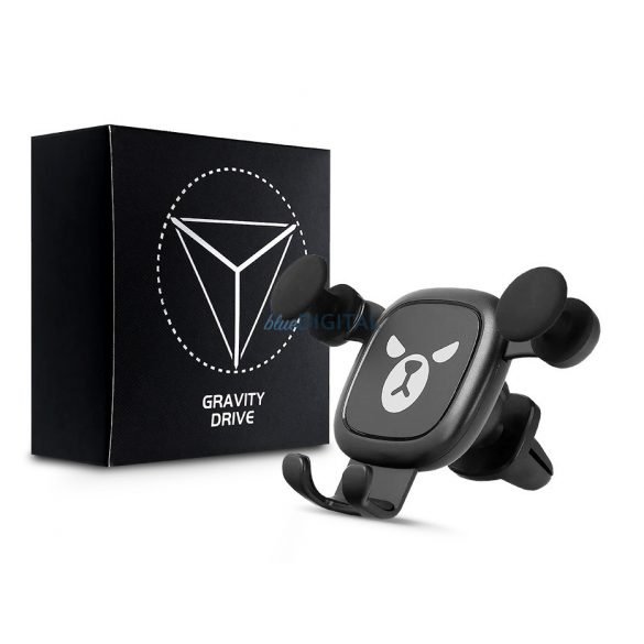 Suport auto care se potrivește într-un grătar de ventilație universal - Bad Bear Gravity Car Holder - negru