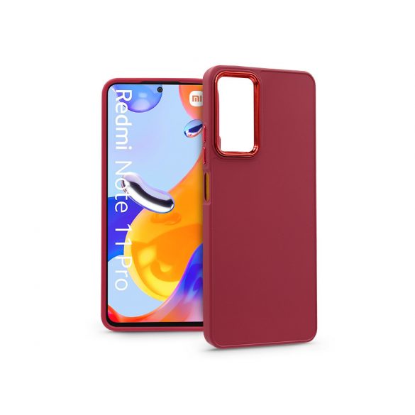 Husa din silicon pentru Xiaomi Redmi Note 11 Pro/Redmi Note 11 Pro 5G - Cadru - magenta