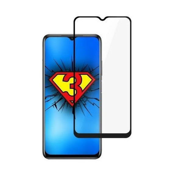 Xiaomi Redmi 9T / Poco M3 Folie securizată neagră curbată FULL SCREEN ecran de Folie securizată ecran Folie protecție ecran de Folie rezistent la zgârieturi