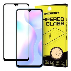 Xiaomi Redmi 9A / 9C / 9AT Folie securizată negru FULL SCREEN ecran de Folie securizată ecran Folie protecție ecran rezistent la zgârieturi