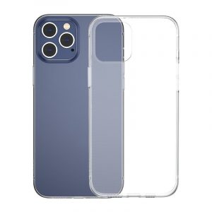 iPhone 12 Pro Max silicon transparent subțire lucios husăuri de telefon titular Apple