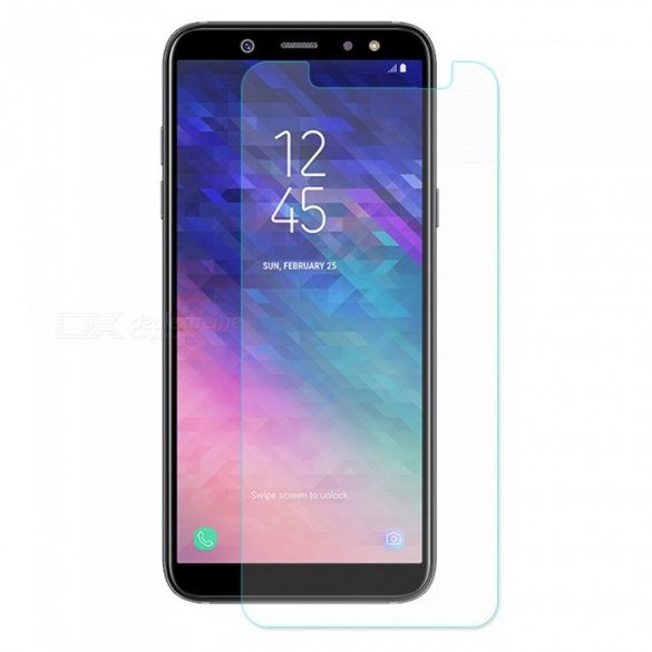 Samsung Galaxy A6 Plus + rezistent la zgârieturi din Folie securizată din sticlă de afișare a Folieului de protecție a ecranului Folie protecție ecran a ecranului A605F 2018