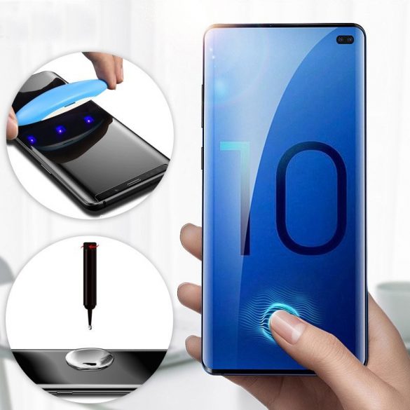 Samsung Galaxy S10+ Plus SM-G975 rezistent la zgârieturi din Folie securizată ecran complet din Folie securizată ecran de afișare ecran Folie protecție ecran ecran de afișare folie de protecție UV călită