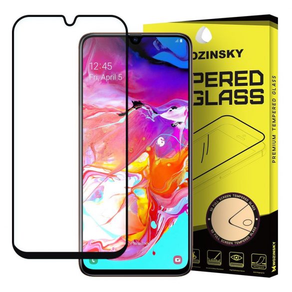 Samsung Galaxy A70 A70s Folie securizată rezistentă la zgârieturi FULL TINTED negru Folie de afișare din Folie securizată ecran Folie protecție ecran Folie de afișare Folie protecție ecran temperat SM-A705F