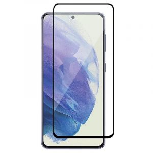 Samsung Galaxy S21 FE rezistent la zgârieturi din Folie securizată FULL DISPLAY Ecran din Folie securizată ecran Folie protecție ecran ecran Folie protecție ecran SM-G990 negru înrămat