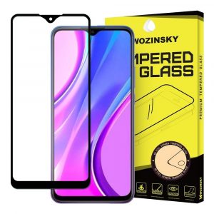 Xiaomi Redmi 9 Folie securizată negru FULL SCREEN ecran de Folie securizată ecran de Folie ecran protecțiede Folie rezistent la zgârieturi ecran