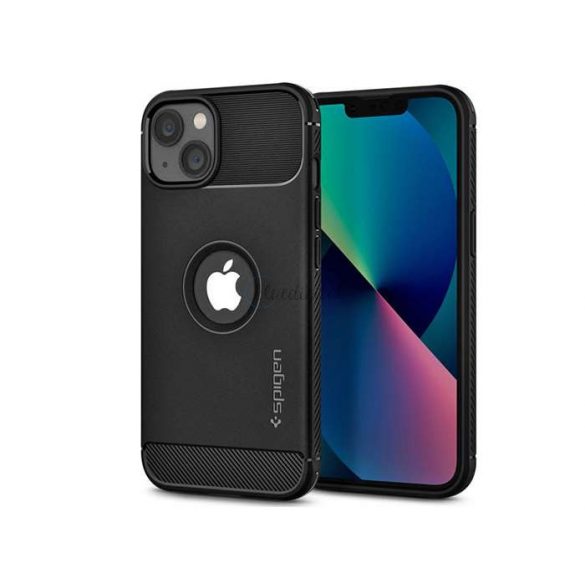 Apple iPhone 13 Husă spate rezistent la șocuri - Spigen Rugged Armor - Negru