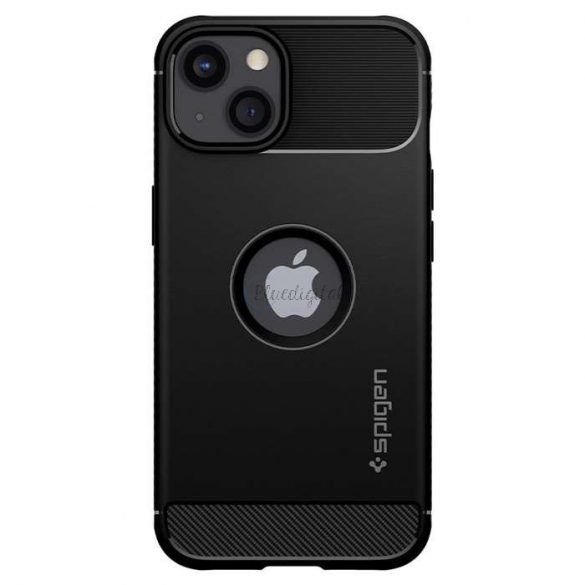 Apple iPhone 13 Husă spate rezistent la șocuri - Spigen Rugged Armor - Negru