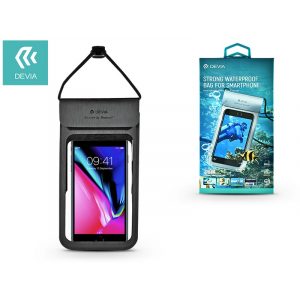 Husa de protectie impermeabila universala Devia max. Pentru dispozitive de 3,8-5,8" - Devia Strong Waterproof Bag For Smartphone - negru