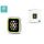 Husa de protectie Apple Watch 4 - Devia Dazzle Series 40 mm - argintiu/verde neon