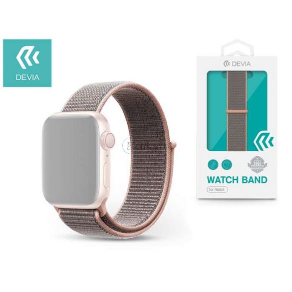 Curea sport din material Apple Watch - Devia Deluxe Series Sport3 Band - 38/40/41 mm - nisip roz