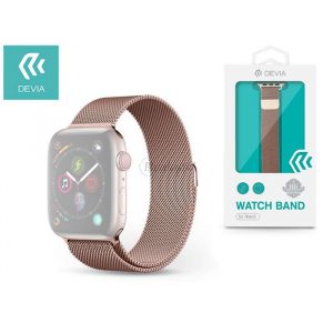 Curea metalică Apple Watch - Devia Elegant Series Milanese Loop - 38/40/41 mm - aur roz