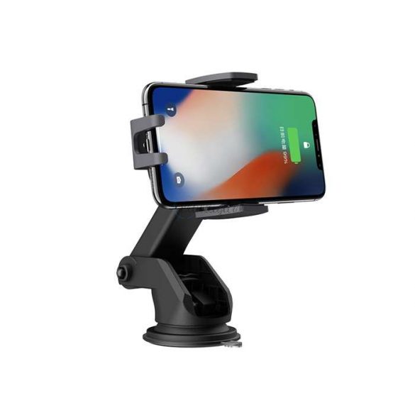 Devia încărcător / suport auto wireless pentru bord / tablou de bord / parbriz - Devia Navigation Wireless Charger Car Mount - 10W - Qi standard - negru