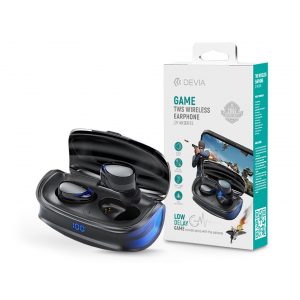 Căști stereo Bluetooth Devia TWS v5.0 + carcasă de încărcare - Căști Devia Joy A9 Game Series True Wireless cu carcasă de încărcare - negru