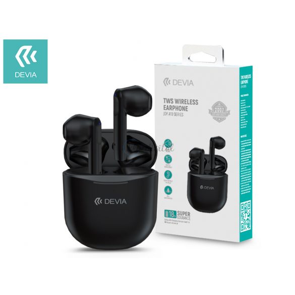 Căști stereo Bluetooth Devia TWS v5.0 + carcasă de încărcare - Căști Devia Joy A10 Series True Wireless cu carcasă de încărcare - negru