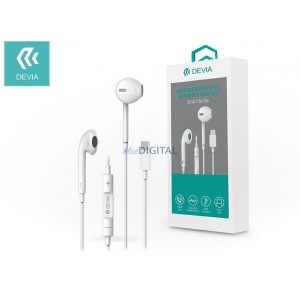 Căști de înregistrare stereo Devia cu conector USB Type-C - Devia Smart Series EarPods cu interfață Type-C (Digital) - alb