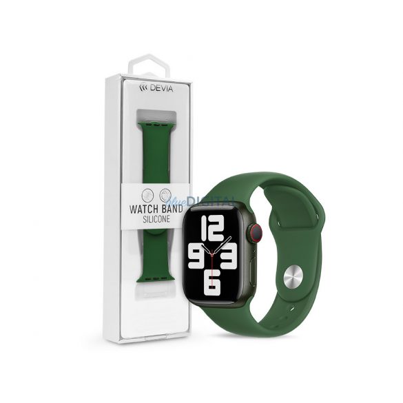 Curea sport din silicon Apple Watch - Curea de ceas sport Devia Silicone Deluxe Series - 38/40/41 mm - verde