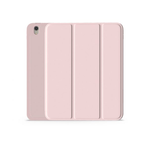 Husă pentru tabletă Apple iPad 10.9 (2022) (Smart Case) cu funcție de pornire/oprire, suport Apple Pencil - Husă din piele Devia Rosy Series Cu slot pentru creion - roz