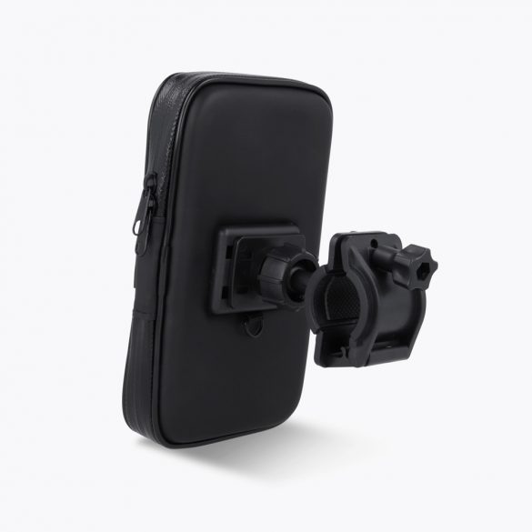 Suport universal pentru biciclete, suport pentru telefon rezistent la praf și căderi pentru dispozitive de până la 6,5" - Maxlife MXBH-01XL Bike Holder - negru