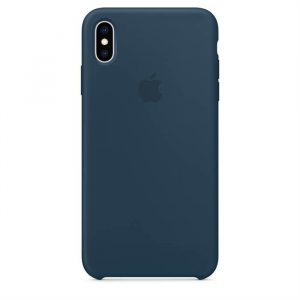 Husă din spate din silicon lichid Apple iPhone XS Max MUJQ2ZM/A - verde închis