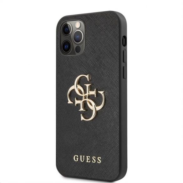 Apple iPhone 12/12 Pro GUESS GUHCP12MSA4GGBK Husă spate - Negru