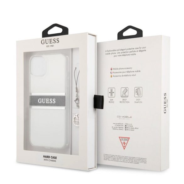 Husă din TPU GUESS GUHCP13SKB4GGR Apple iPhone 13 Mini - gri