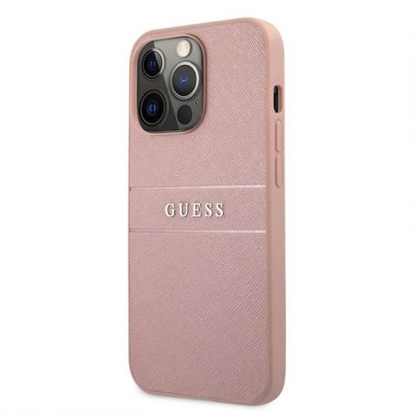 Husă din spate Apple iPhone 13 Pro GUESS GUHCP13LPSASBPI - roz